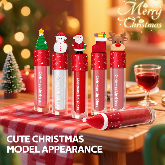 Christmas 3D Figurine Lip Gloss Collection