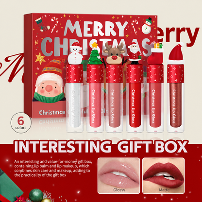 Christmas 3D Figurine Lip Gloss Collection