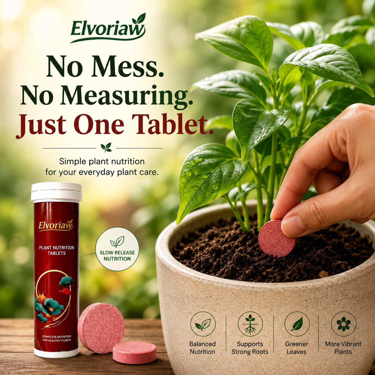 🥇 Elvoriaw  Plant Nutrition Tablets