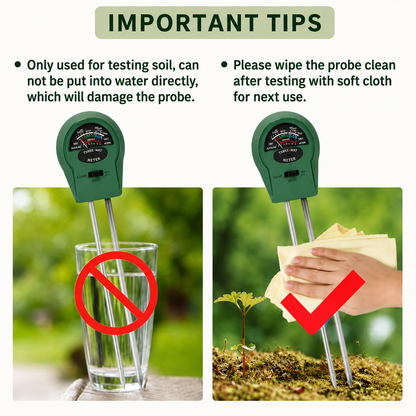 3-in-1 Soil Moisture Meter – Accurate Watering Monitor for Indoor & Outdoor Plants