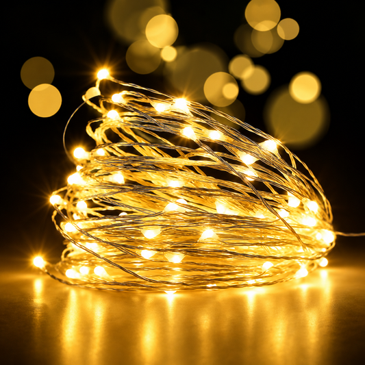 RGB Colorful Fairy String Lights – Waterproof LED Copper Wire Lights for Christmas, Halloween & Party Decorations