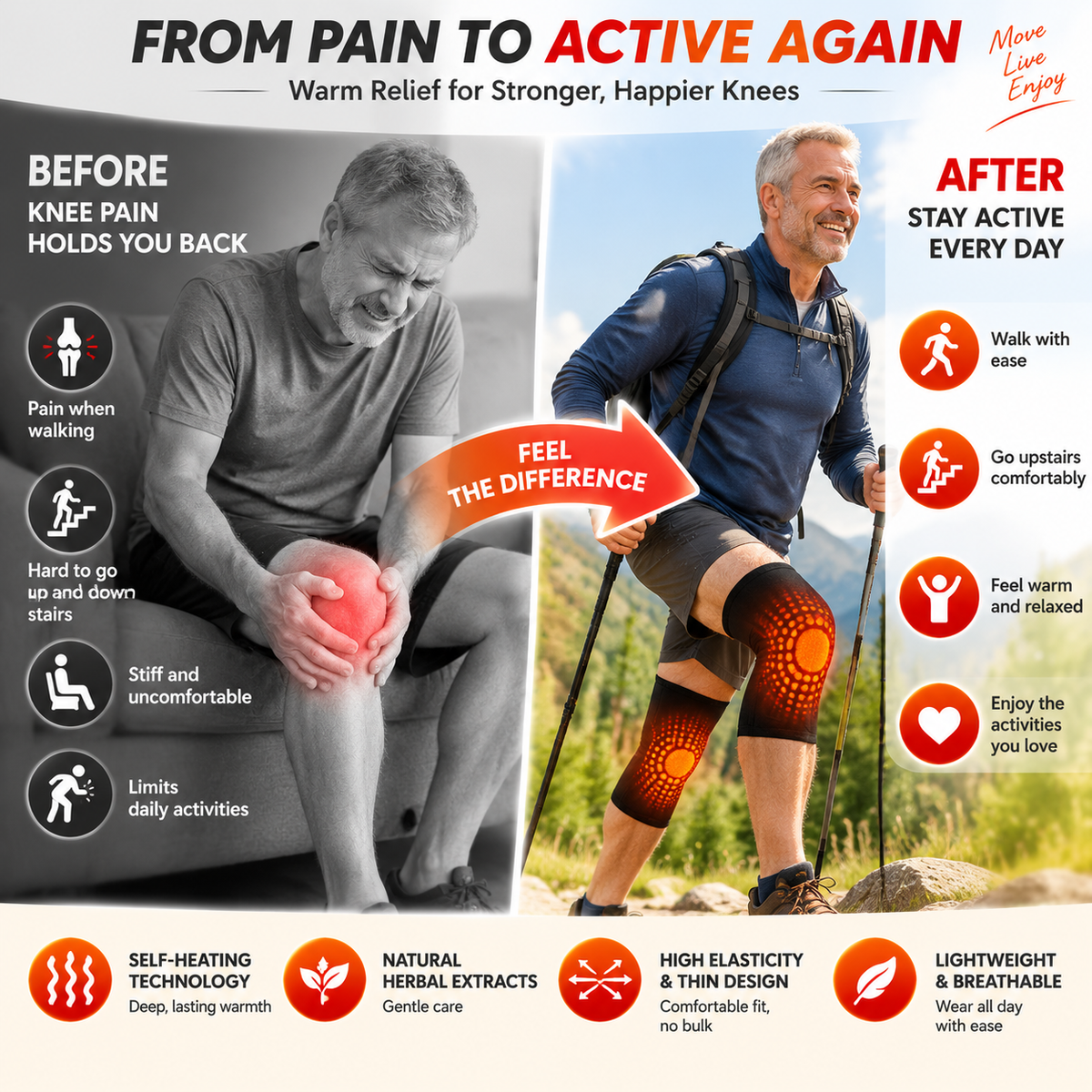 The Heated Knee Support That Helps You Move Comfortably Again